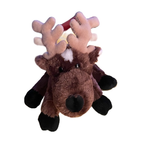Ganz Reindeer Moose Elk Stuffed Plush Animal 9" Brown No Code - Picture 1 of 4